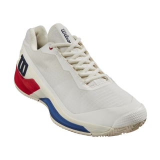 Wilson Tennisschuhe Rush Pro 4.0 Clay/Sandplatz (Stabilität) 2024 weiss/rot Herren